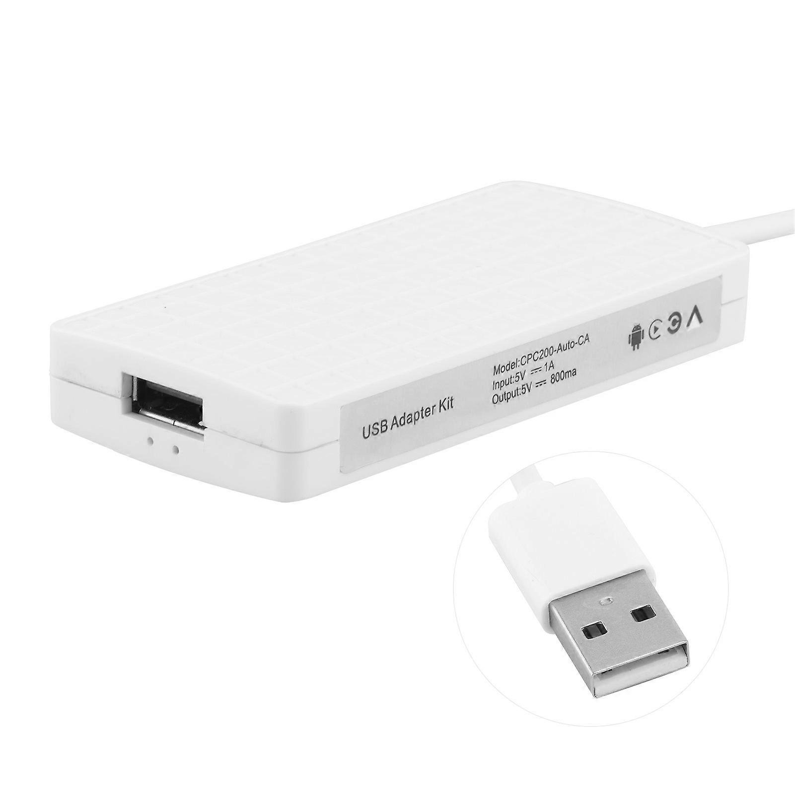 Wireless USB Carplay Dongle Adapter White for 2018-2020 Models