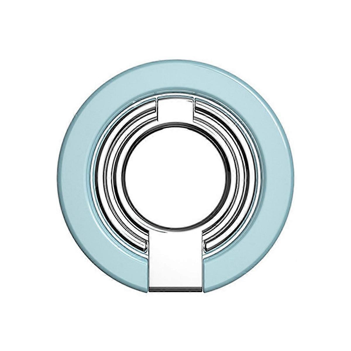 Magnetic Cell Holder 180 Rotation Ultra-Thin Metal Grip for Enhanced One-Handed Use Blue