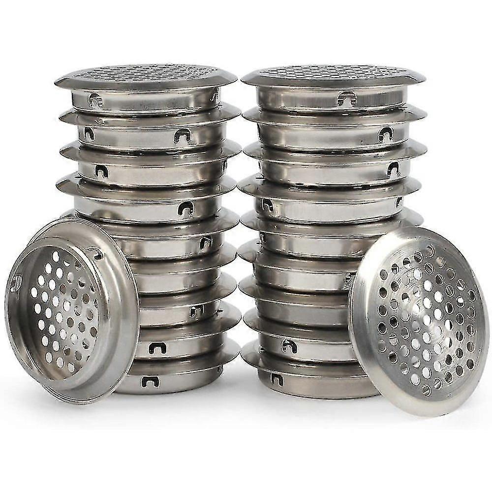 50 stycken ventilationsgaller rostfritt stål ventilationshål