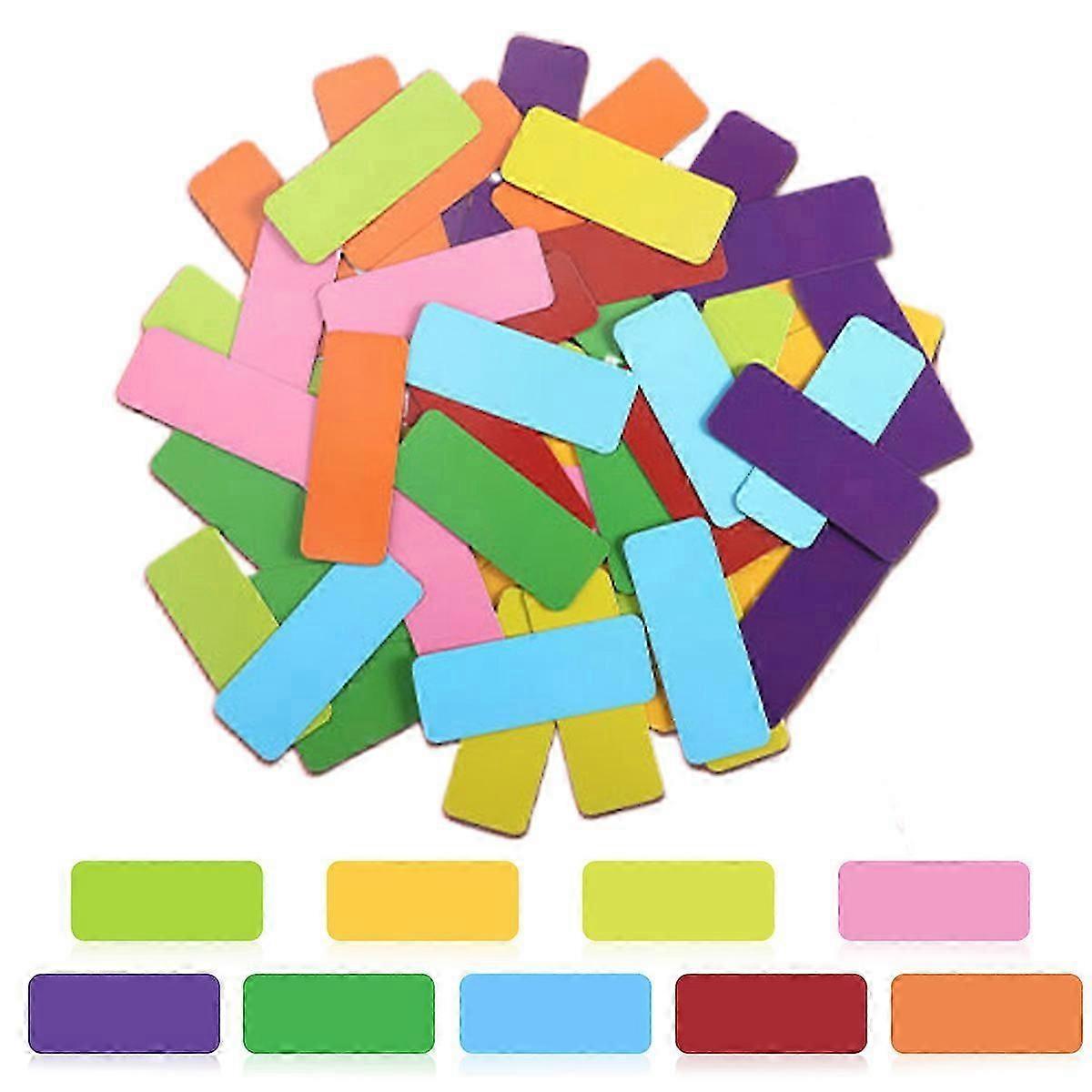 54pcs cartoon colored creative magnetic labels -9 colors