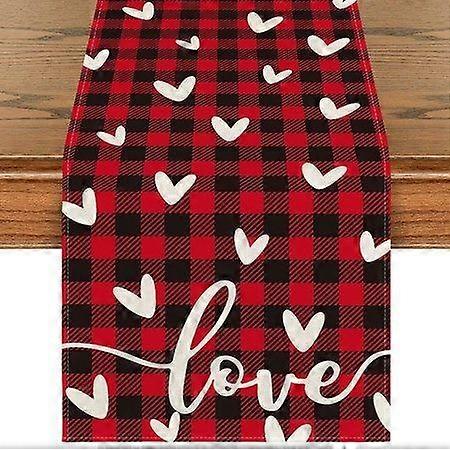 Love Valentines Day Table Runner Kitchen Dining Table Decoration