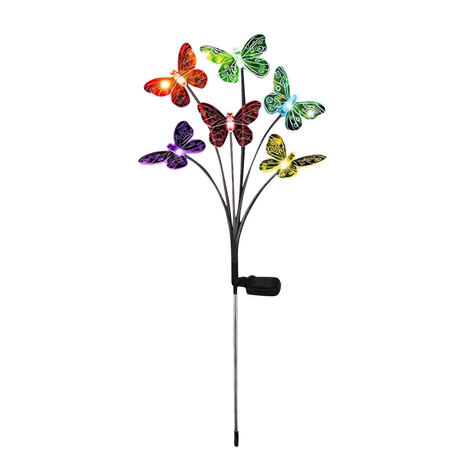 LED Solar Flower Transparent Combination Ground Lamp