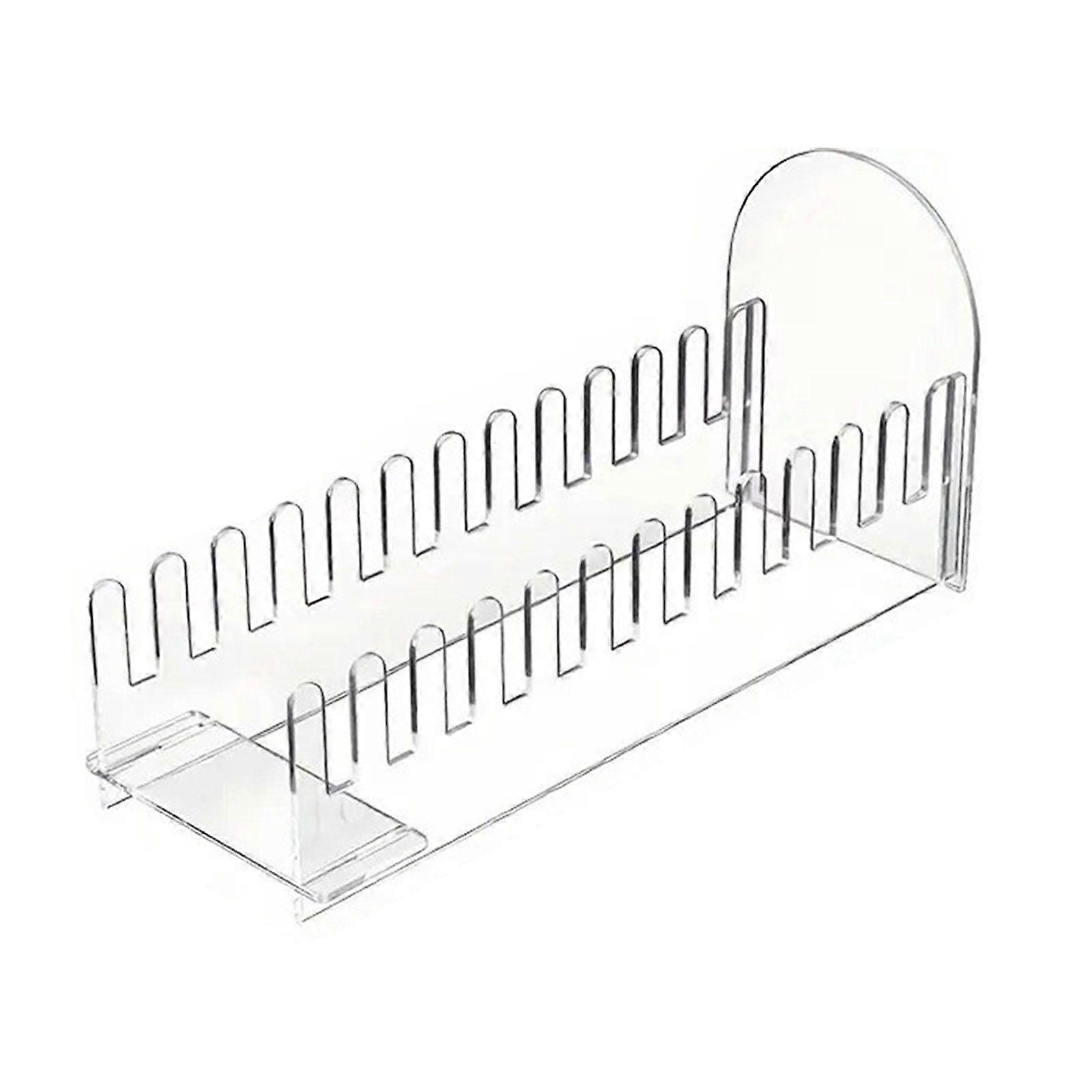 Qinghai 1/2/3 Pcs 12 Tier Greeting Card Display Stand Acrylic Postcard Booth Art Display Rack Bookmark Storage Holder for Retail Counter Desk Tabletop
