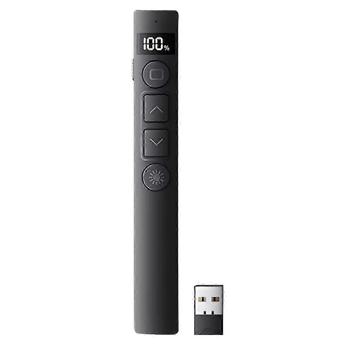 New B7 Presentation Clickers Multifunctional Clicker Rechargeable Digital Display Remote Page Turner Volume Controller