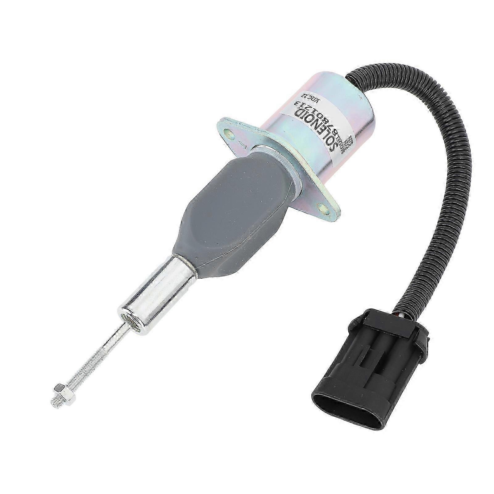 12V Fuel Shut Off Solenoid High Accuracy Sensitivity 87801213 Stop Solenoid Valve for Cummins Engine f74