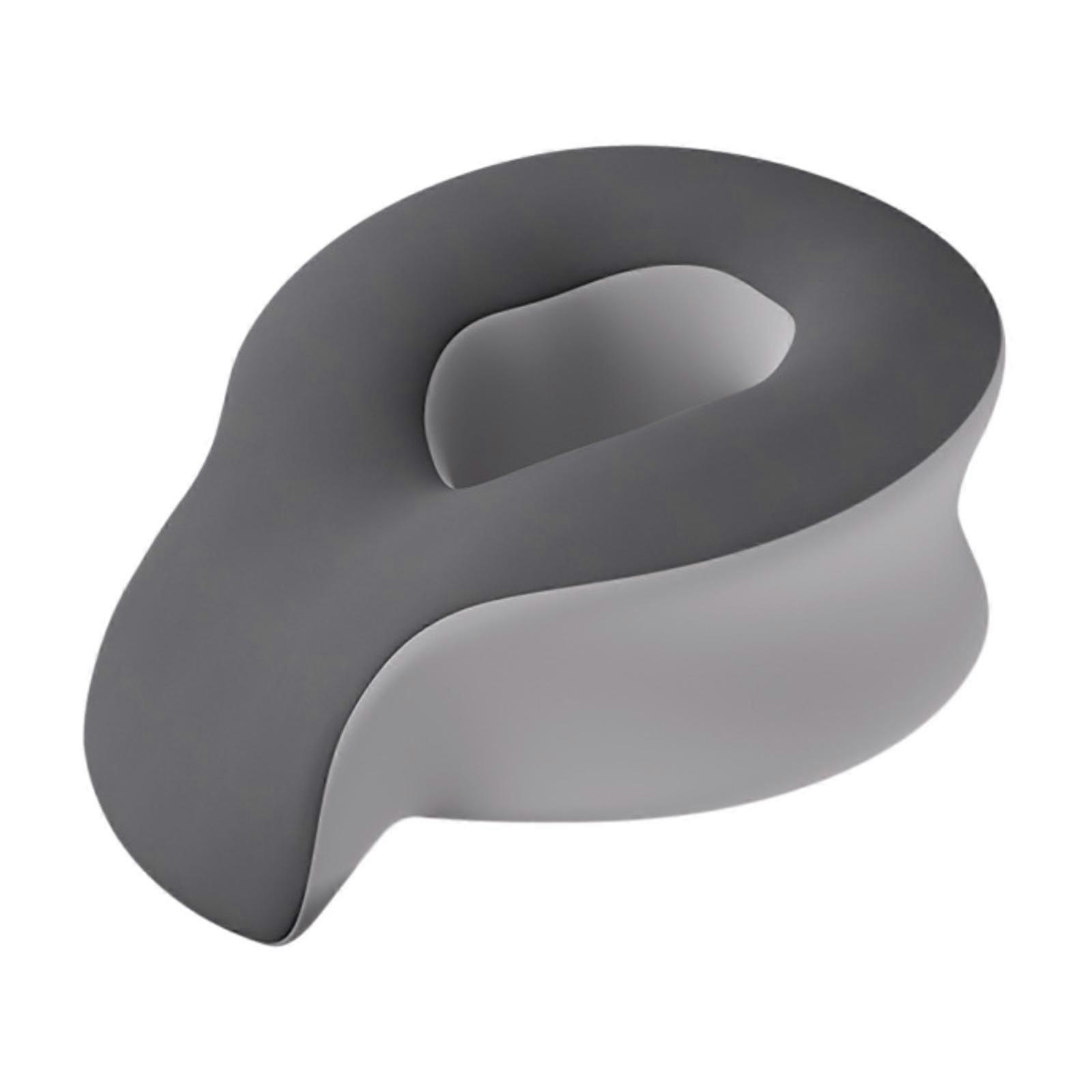 Face Cradle Pillow Face Rest Pillow Relax Face Down Prone Pillow Travel Trip Grey