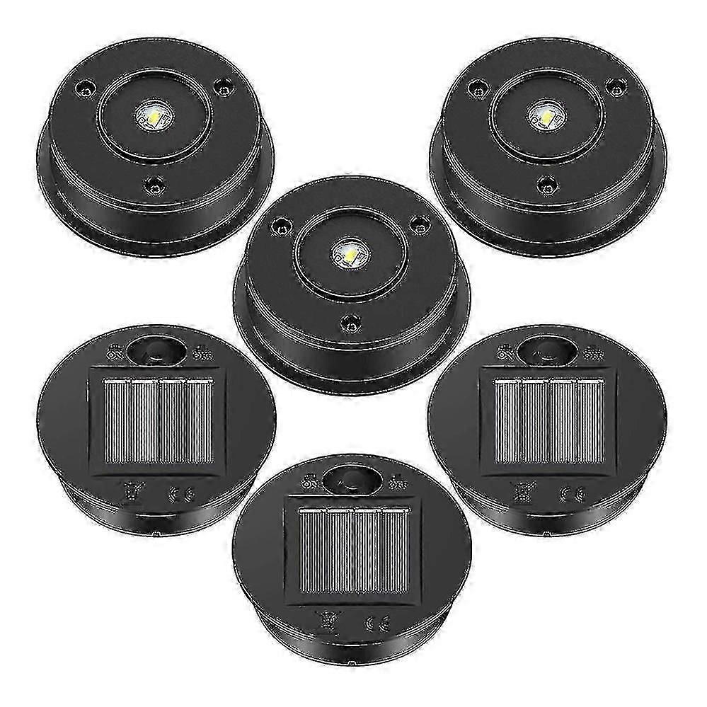 6 Pcs Solar Lights Replacement Top 7 Lumens Solar Lantern Parts Led Solar Panel Lantern Lid Lights