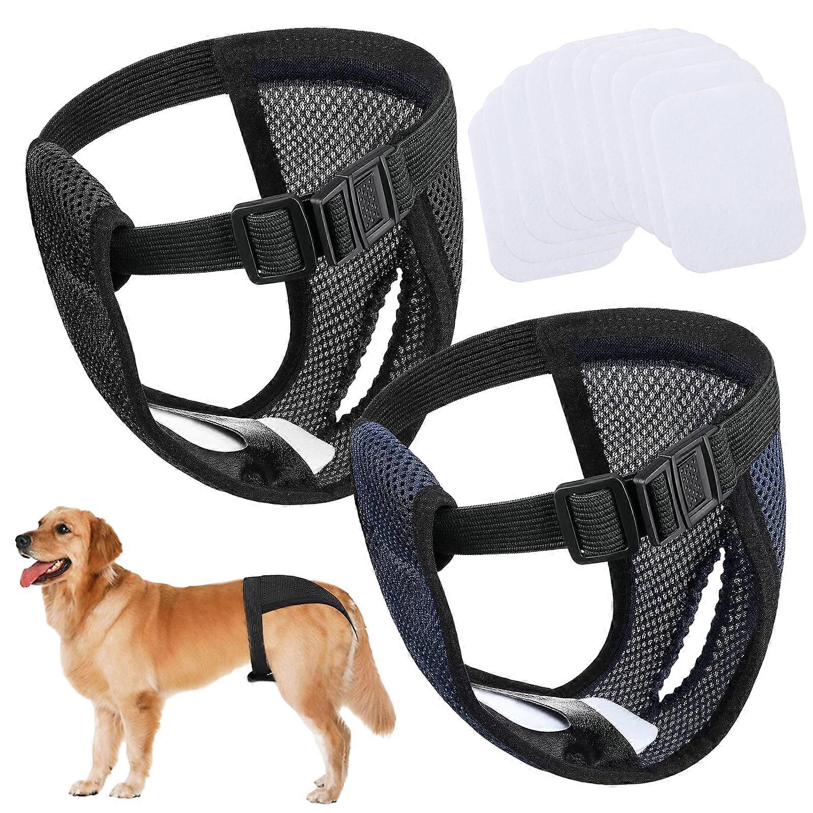 Sanitary Pads for Dogs XL, WickQuick Material Waterproof Outer Layer Adjustable Buckle for Safe & Comfortable Indoor Wear