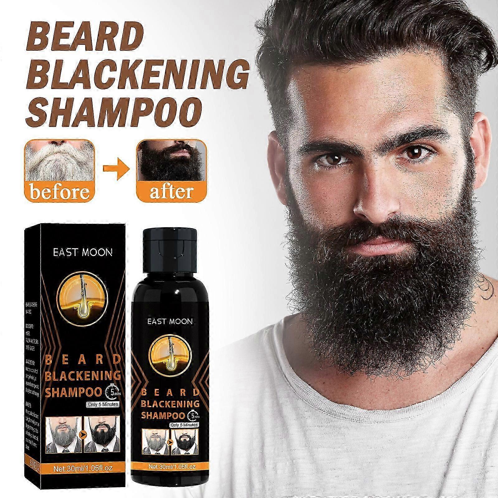 high quality 30ml Permanent Beard Dye Shampoo For Men, Mustache Beard Dying, Removal White Grey Beard, Hair Men Beard Dye Shampoo