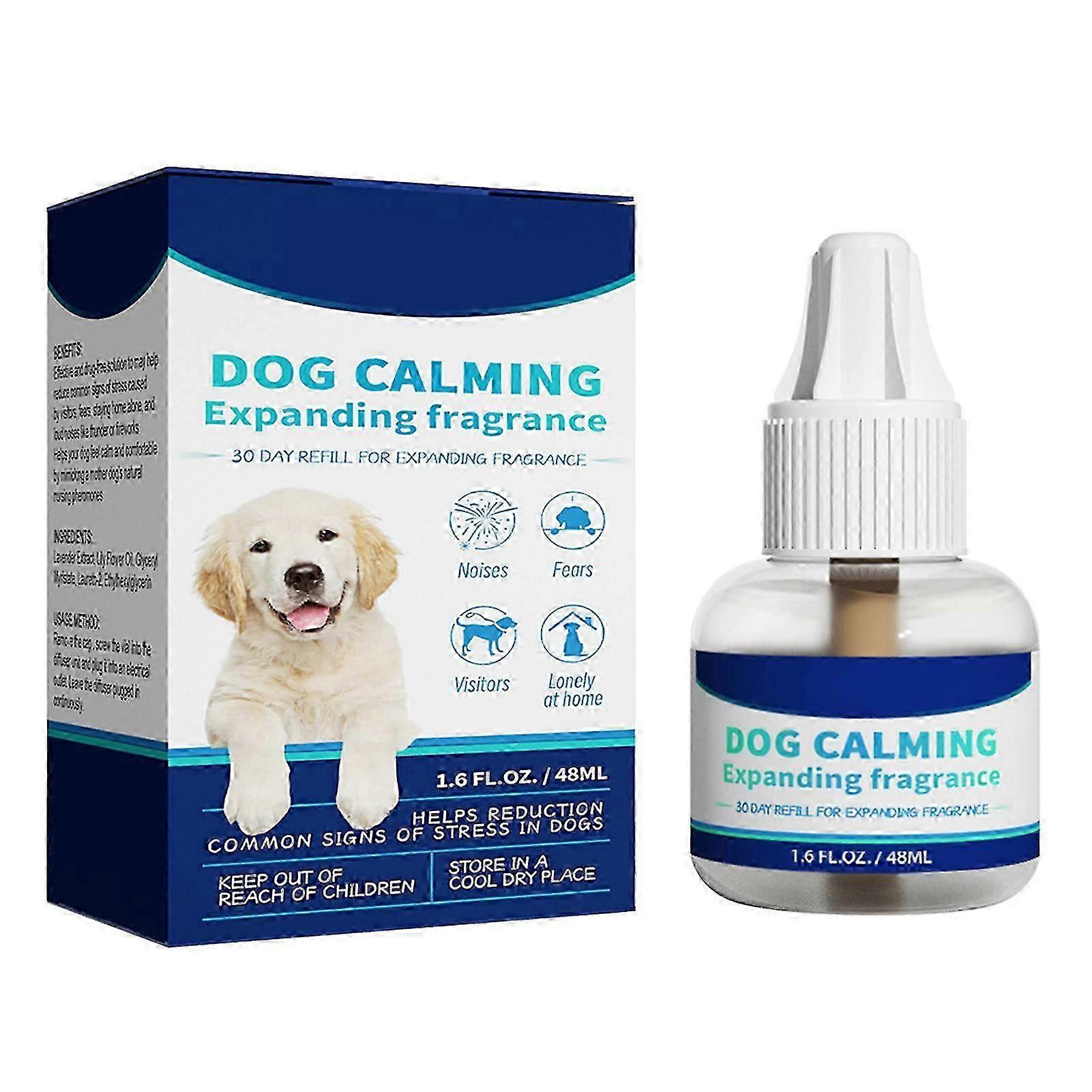 Parfum expansif calmant pour chien 48 ml, diffuseur calmant pour chien amélioré pour chiot