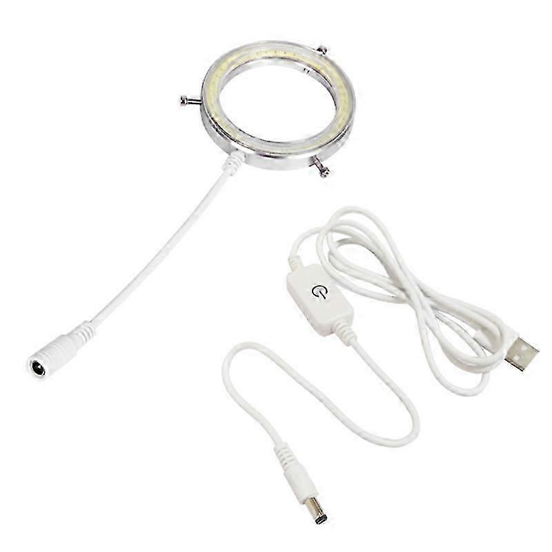 60 LED Adjustable Ring Light Illuminator Lamp for STEREO ZOOM Microscope USB PlugNEW