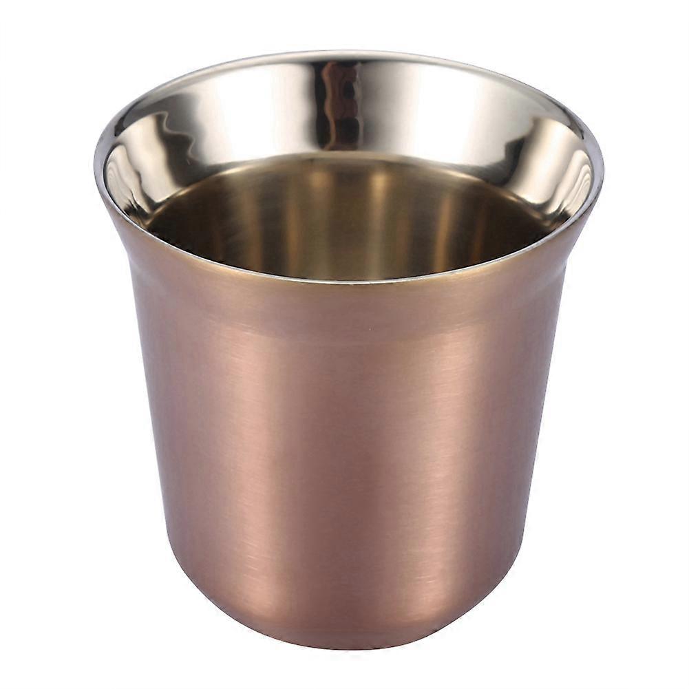 Stainless Steel Double Layer Coffee Cup 85ml Tea Cup, Drinkware For Drinking Bottle