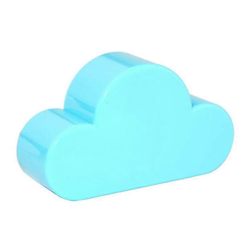 Blue White Cloud Magnetic Wall Key Holder, Powerful Magnets Keep Keychains Key Rack Organizer Hooks with Adhesive for Door Entryway (2 Pack)
