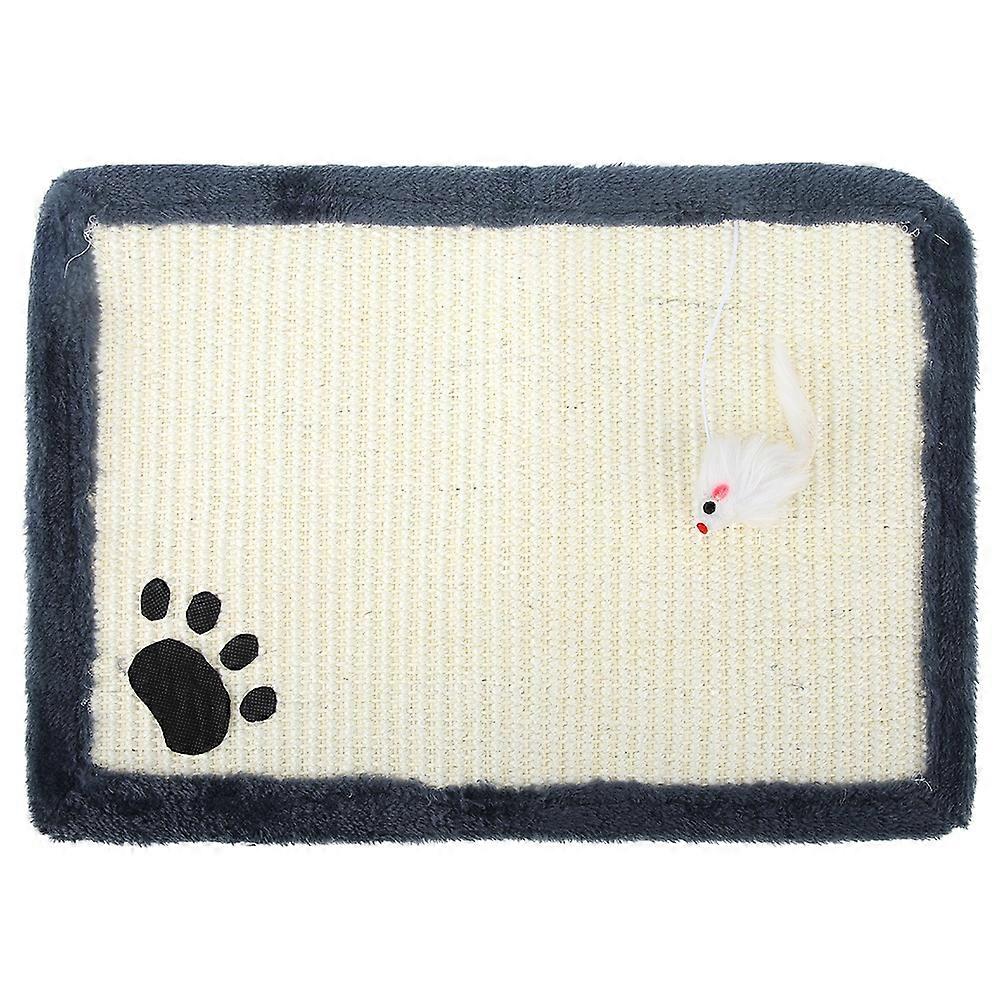 Cat Kitten Scratcher Post with Interactive Toy, Durable Claws Mat Pad for Cats, Non-Slip Base, Easy to Assemble
