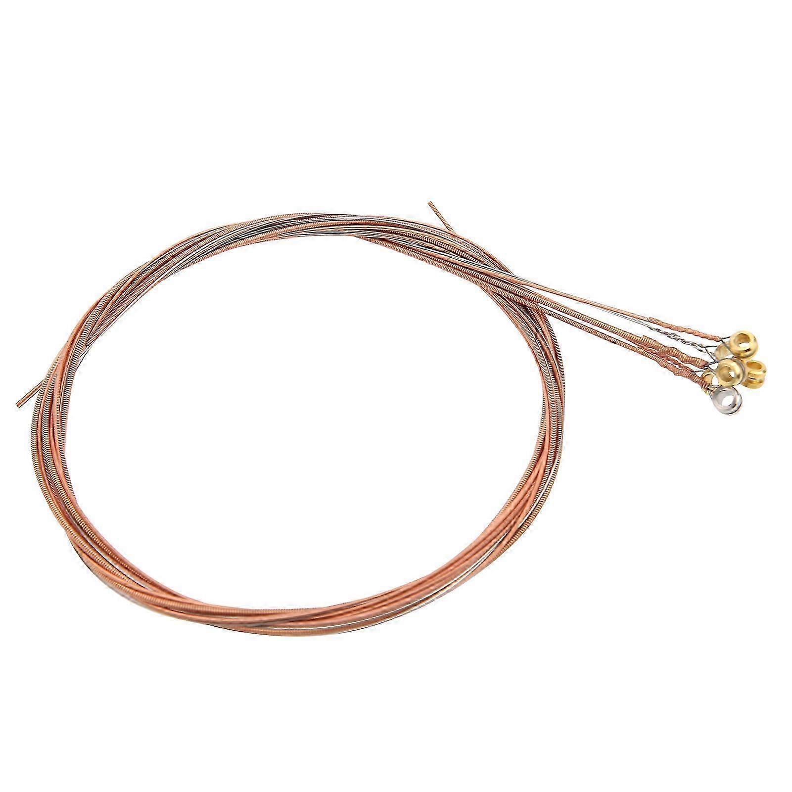 Acoustic Guitar String Replacement AntiRust Coating Light Musical Instrument Accessories(Copper )