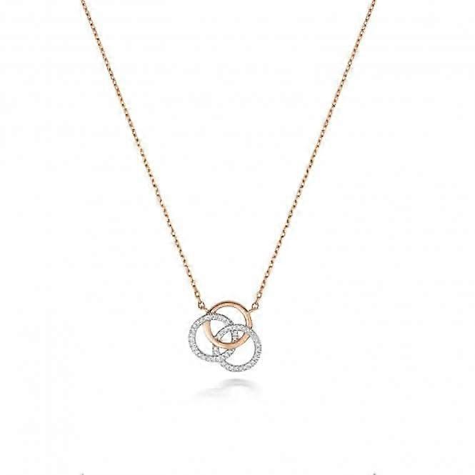 Diamond Jewellery 9ct Rose Gold Diamond Necklace with 0.07CT Diamond ND144R