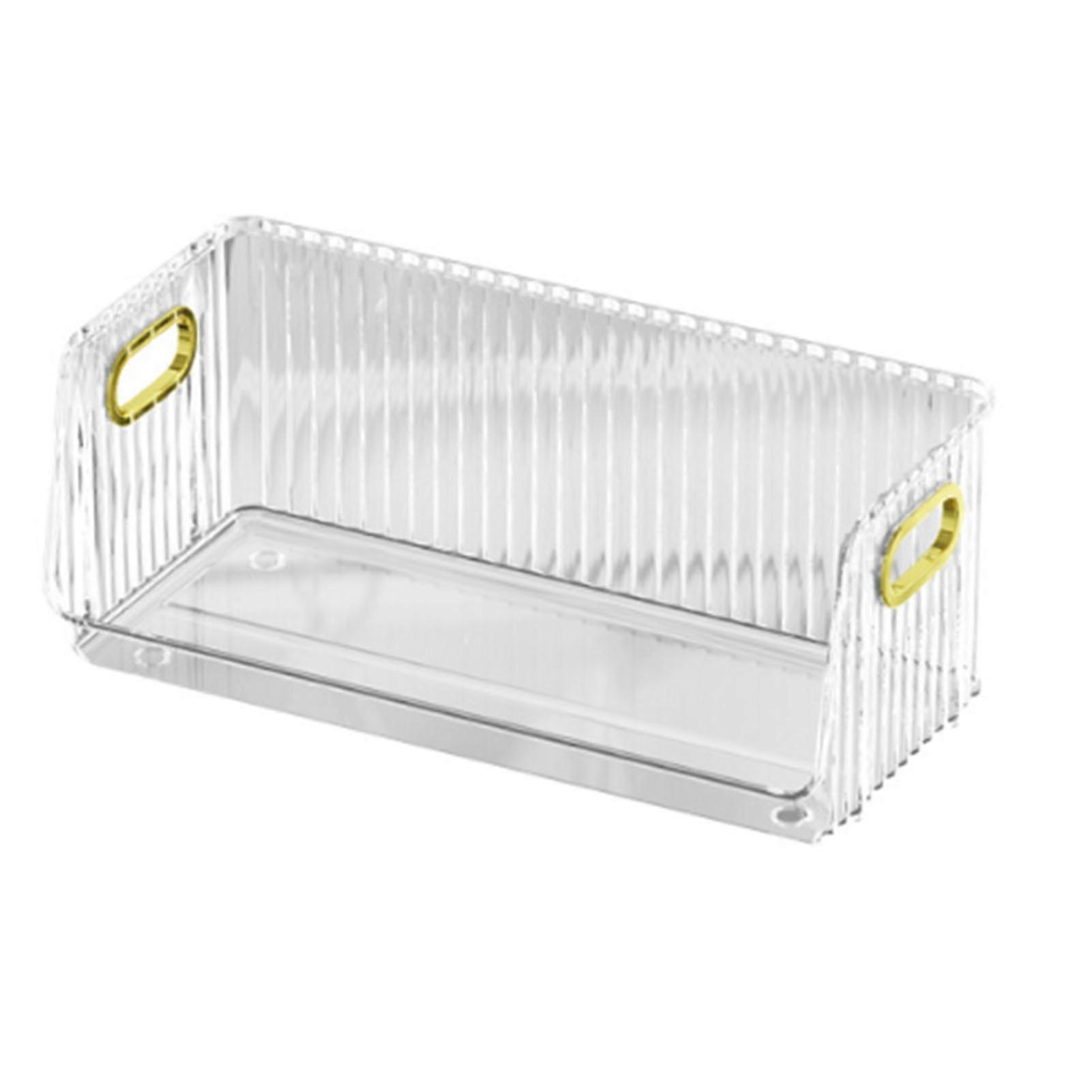 Desktop Storage Rack PET Transparent Stackable Modern Stylish Storage Box for Cup Makeup