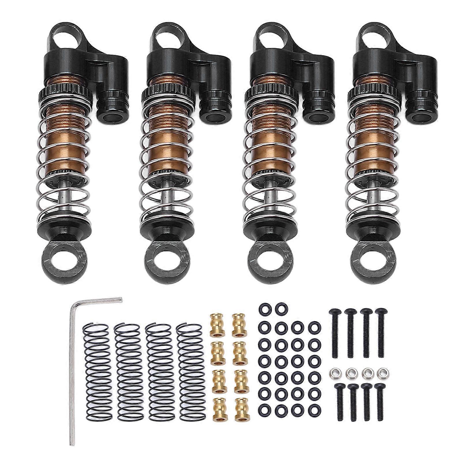 Aluminum Alloy Front Rear Shock Absorbers Dampers for ECX 1/24 Barrage for RGT for FTX 1/24 RC Car
