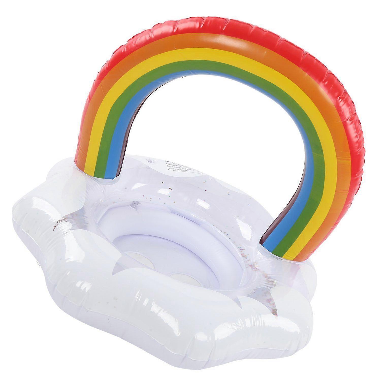 Rainbow Inflatable Baby Swimming Float - Fun Accessories for Children