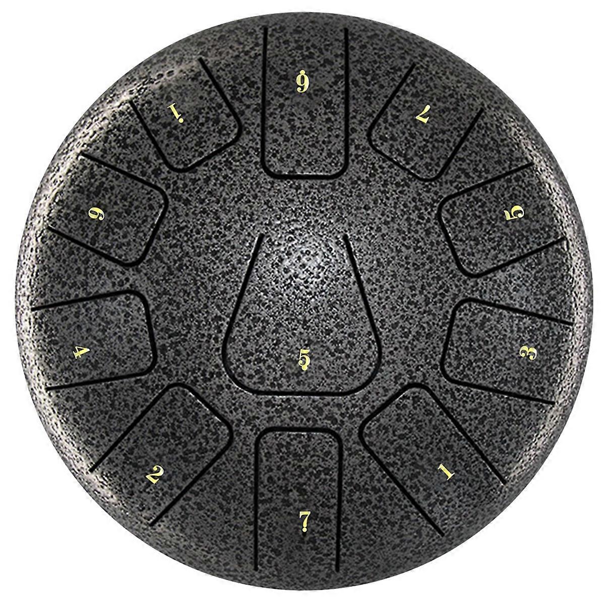 8 Inch Steel Tongue Drum, 11 Note Tambourine C