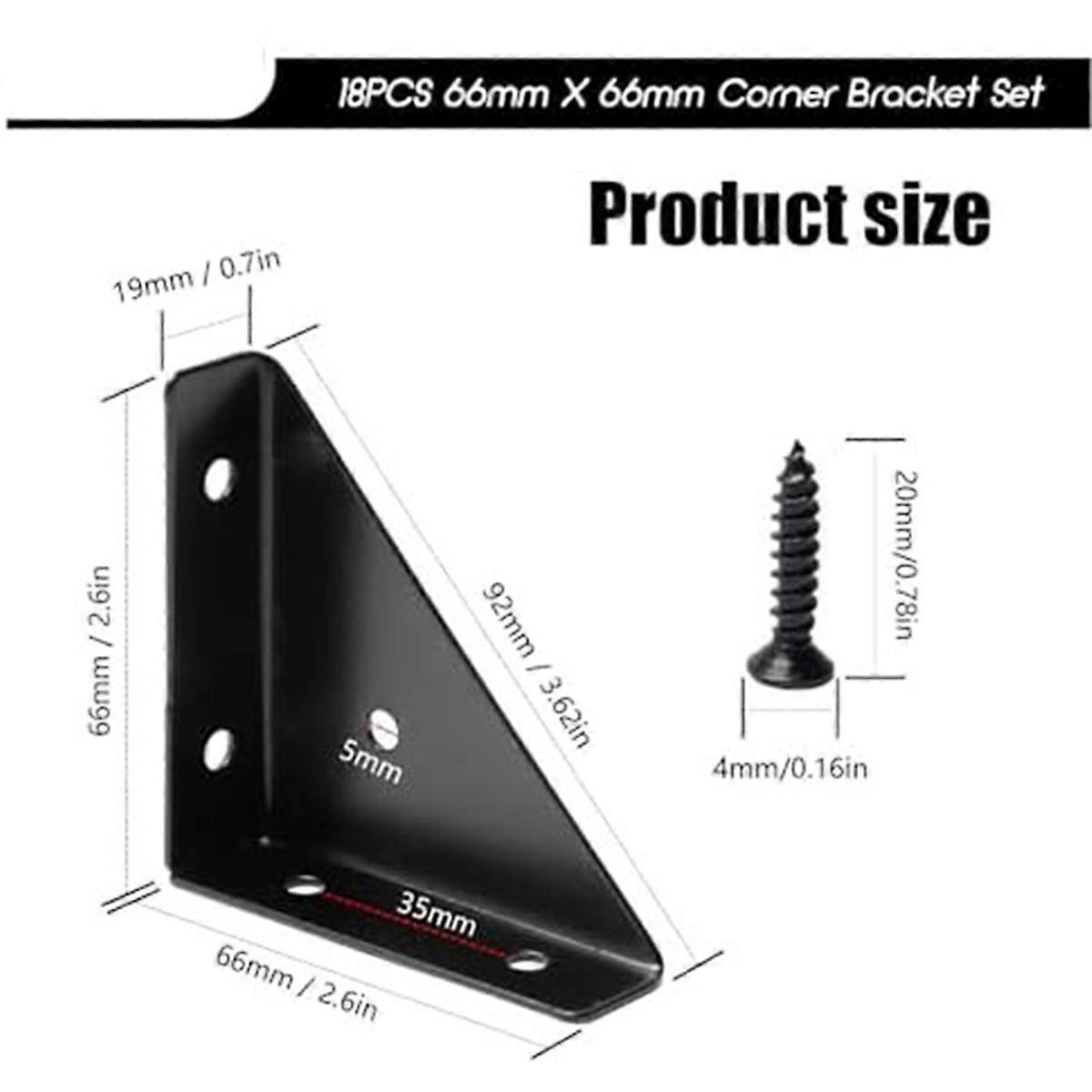 Angle Bracket,Triangular Shelf Bracket,Corner Table Connector for Bed