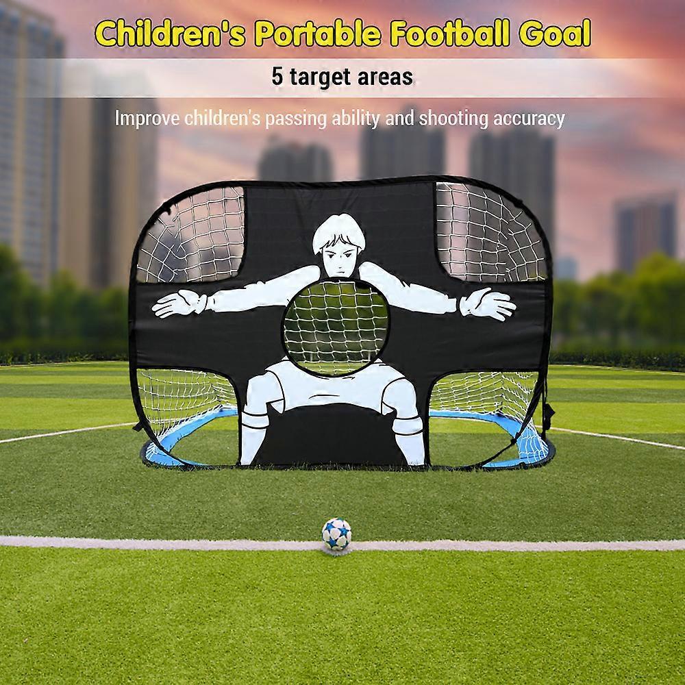 Soccer Goal for Kids Portable Foldable Dual-Purpose Design Backyard and Outdoor Soccer Training and Shooting Practice