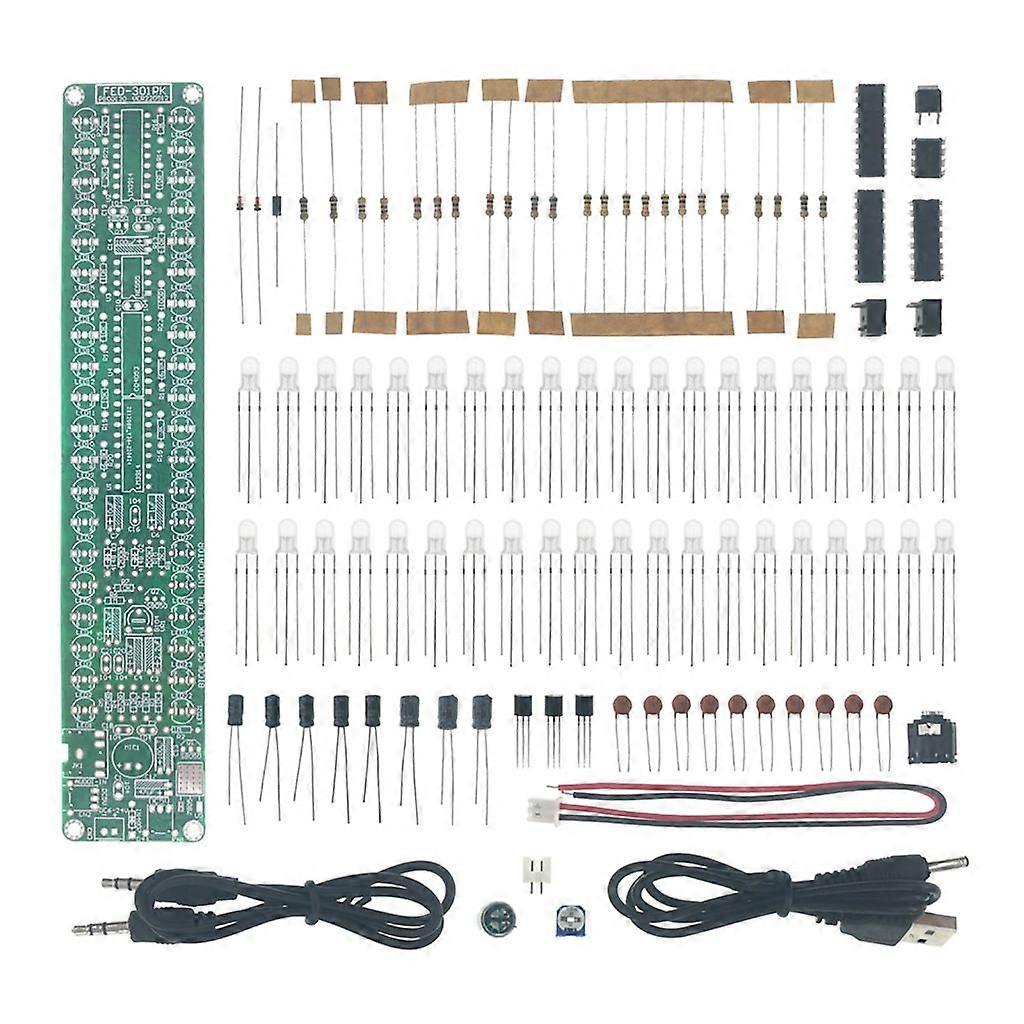 Segment Audio Level Indicator DIY Kit Peak-Hold Voice-control Level Lamp Set