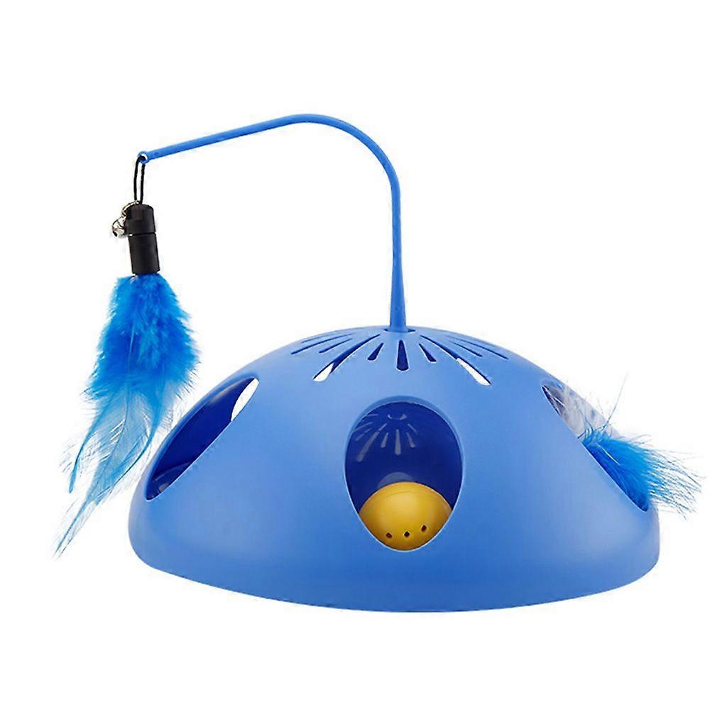 Pet for Cat Plastic Teaser with Realistic Non-Toxic Feather Kitten Toys