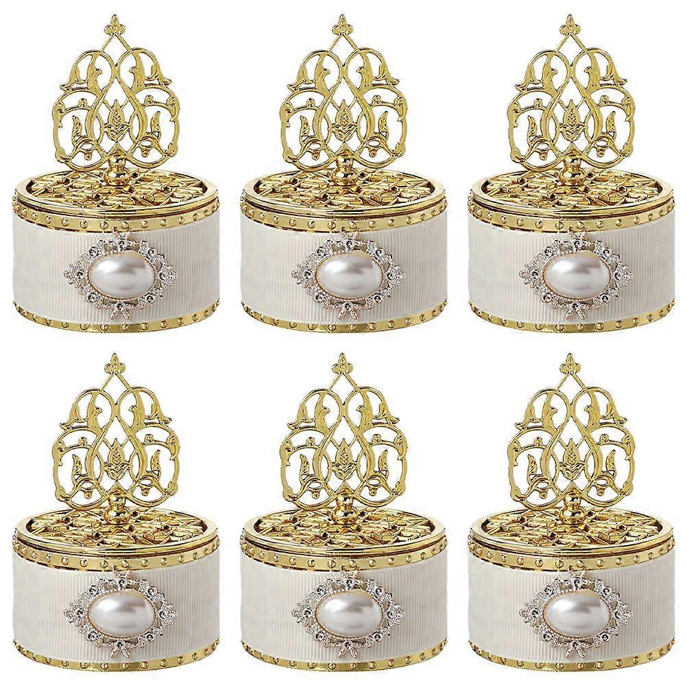 6Pcs Small Treat Boxes Adorable European Style Candy Containers Party ...