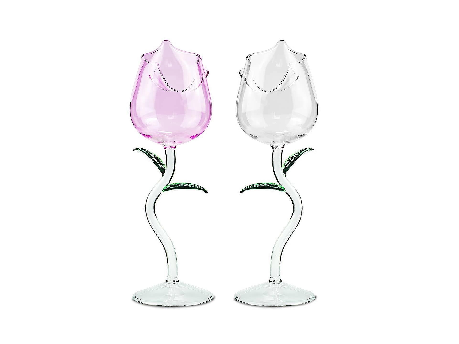 "Creative Red Glasses Set of 2 for Party Dinner, 260ml Capacity, Elegant Glass Drinkware, Unique Design"