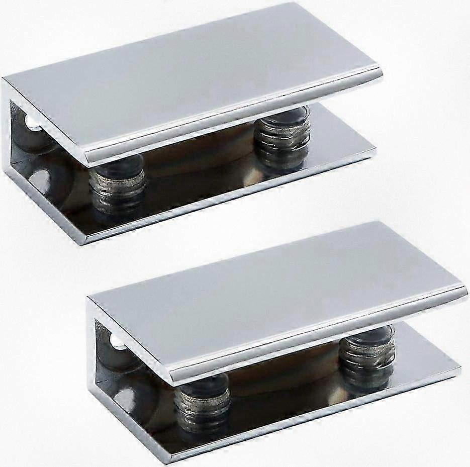 Adjustable Glass Shelf Bracket for 8-12mm Panels, Wall Mount Support with Durable Finish (149 chars)