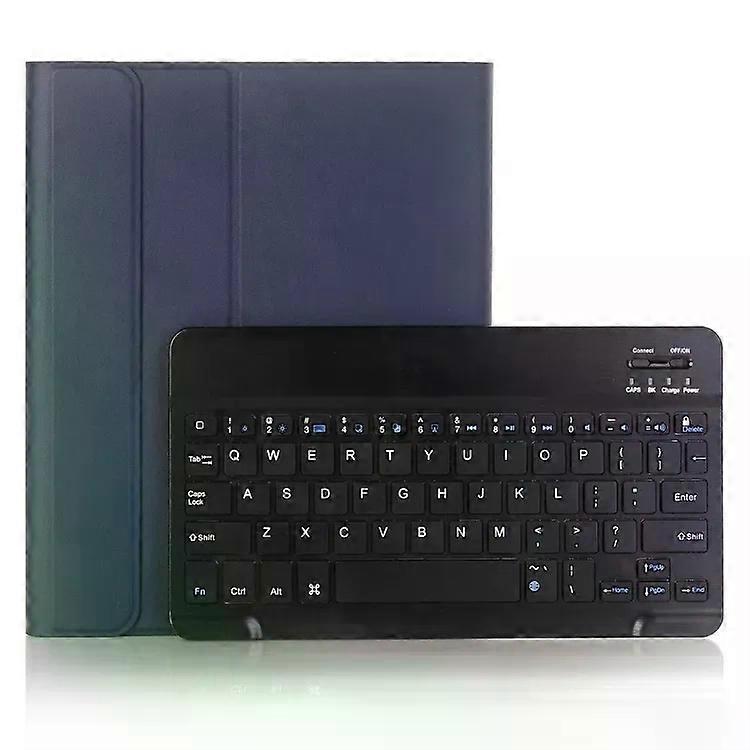 iPad 10.2 Case with Bluetooth Keyboard & Stand-Ultra-thin Leather Blue