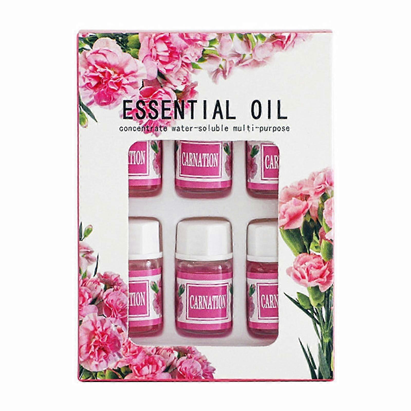 3ml 6pcs Water-soluble Essential Oils Set Pure Natural Aromatherapy Oil Aroma Essential For Oil Diffuser Humidifier