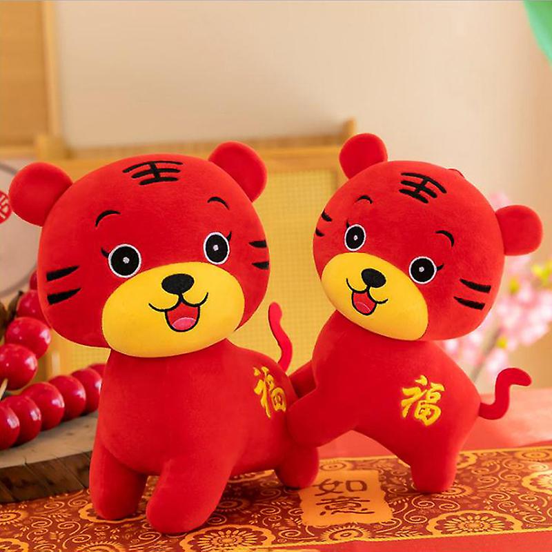 Plush Tiger Toys 2022 New Year Zodiac Animal Stuffed Tiger Mascot Doll Plush Tiger Toys 2022 New Year Zodiac Animal Stuffed Tiger Mascot Doll
