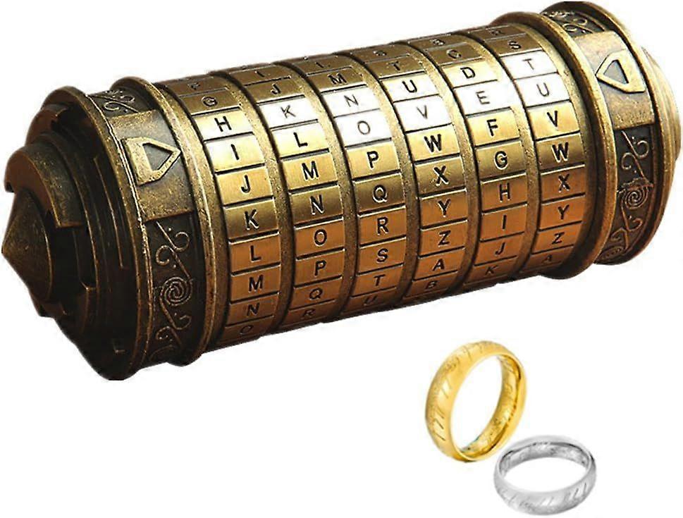 Da Vinci Code Mini Cryptex for Christmas Valentine's Day Most Interesting Birthday Gifts for Boyfriend and Girlfriend Brain Teaser Lock Puzzles
