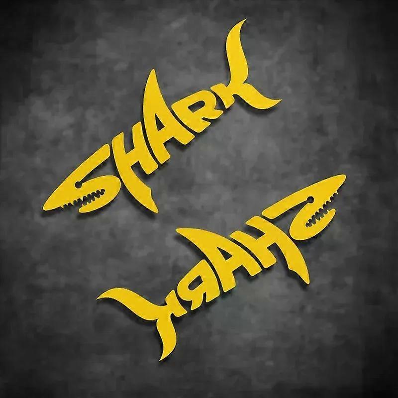 2 قطع لسمك القرش دراجة نارية خوذة ملصقات بارد قناع شعار الإبداعية الفينيل الشارات موتوكروس خزان الوقود ديكور الجسم Pegatinas موتو