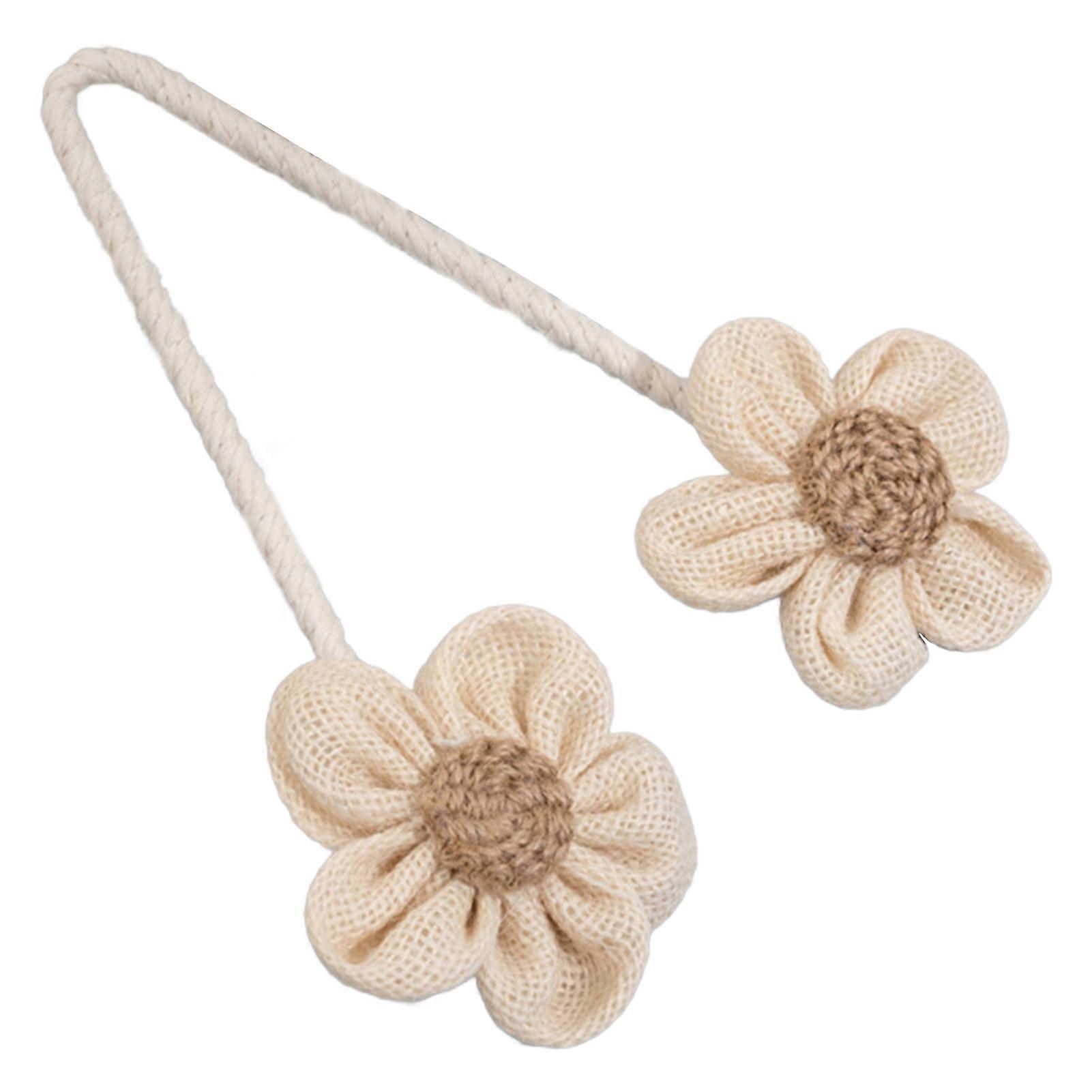 Flower Curtain Tiebacks Strap Retro Window Curtain Decorative Ropes Holder for Window Draperies Hold Curtains