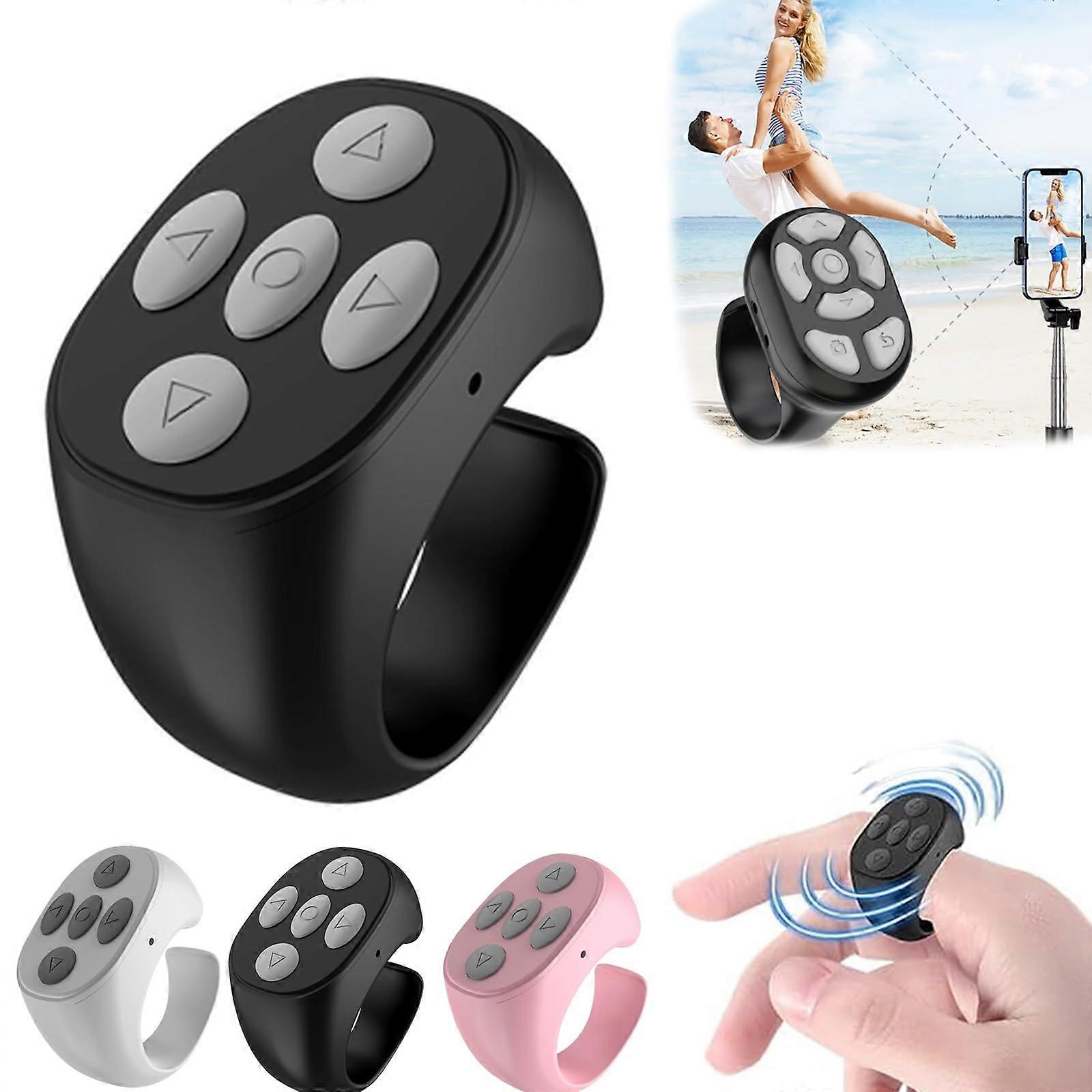 Fingertip Wireless Bluetooth Fingerless Ring Phone Clicker – Multifunctional Device for Smartphones, Tablets, and More