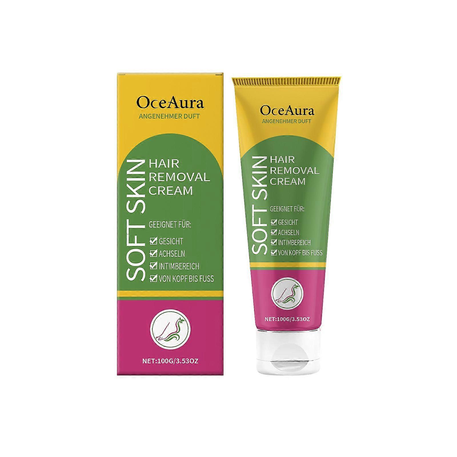 Body Hair Removal Cream for Face, Armpits & Intimate Area, , Fast, Painless & Long-Lasting, For All Skin Types, Vegan & Cruelty Free