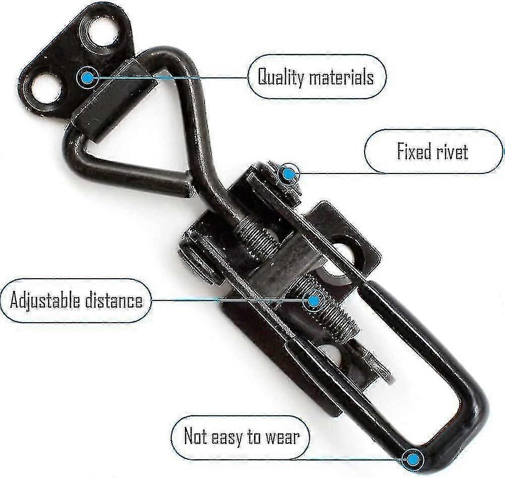 Adjable Toggle Clip, Minder Steel Toggle Klink, Verticale Toggle Latch, Metaal