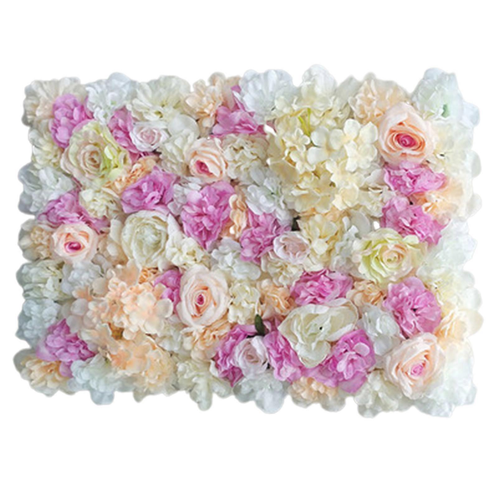 Simulation Flower Wall Premium Decorative Flower Panel Handmade Crafts Decor