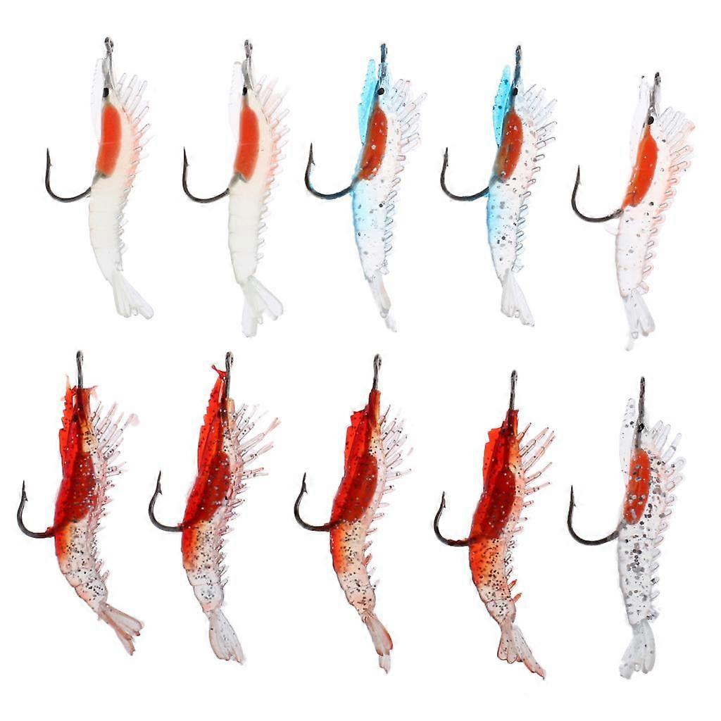 10pcs 3D Sinking Fishing Simulation