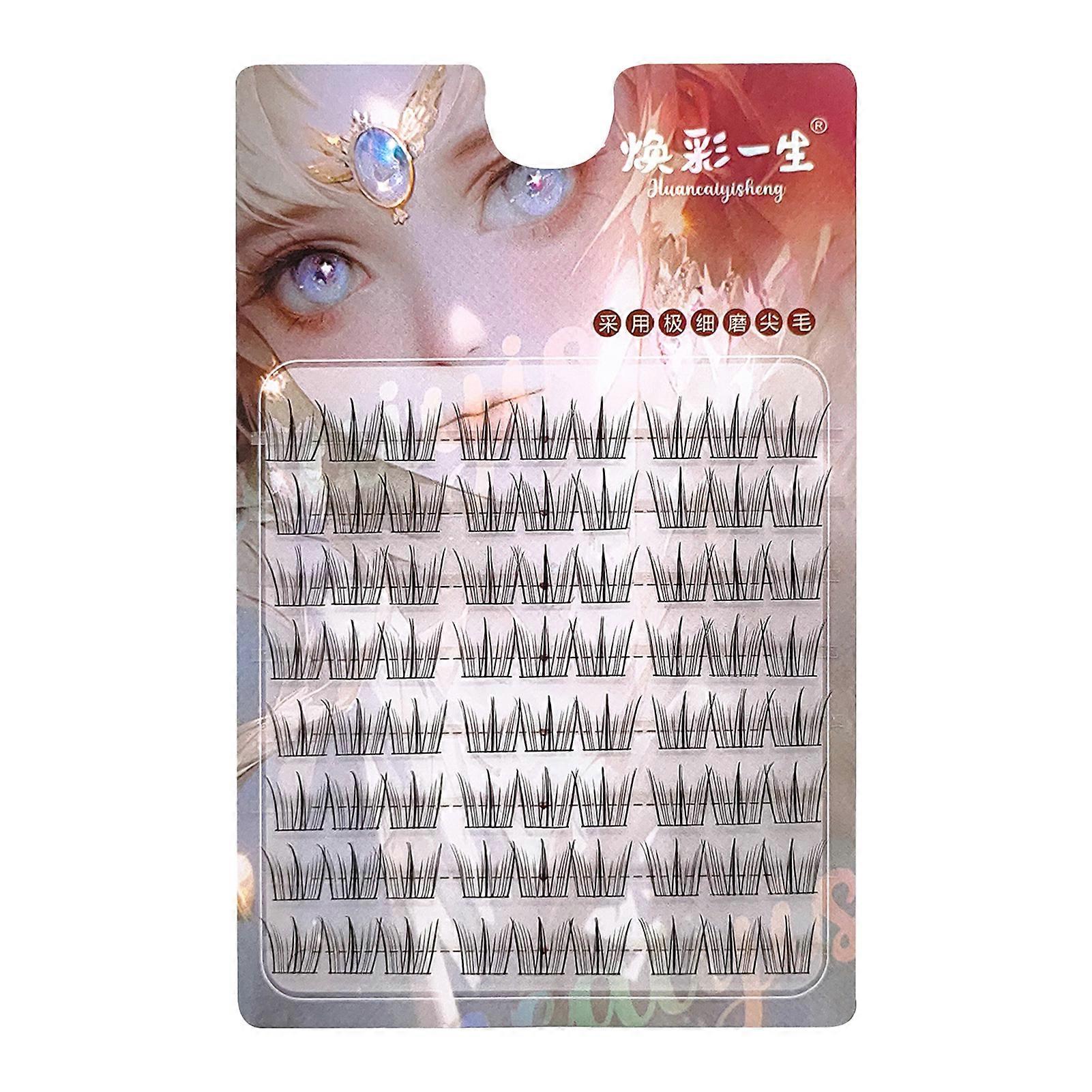 Daily Reusable False Eyelashes Segmentation Comic Lash Clusters Suitable For All Eye Types