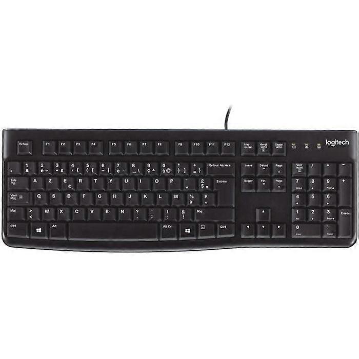 Teclado - Com fio - Logitech - K120 Business - AZERTY - Preto