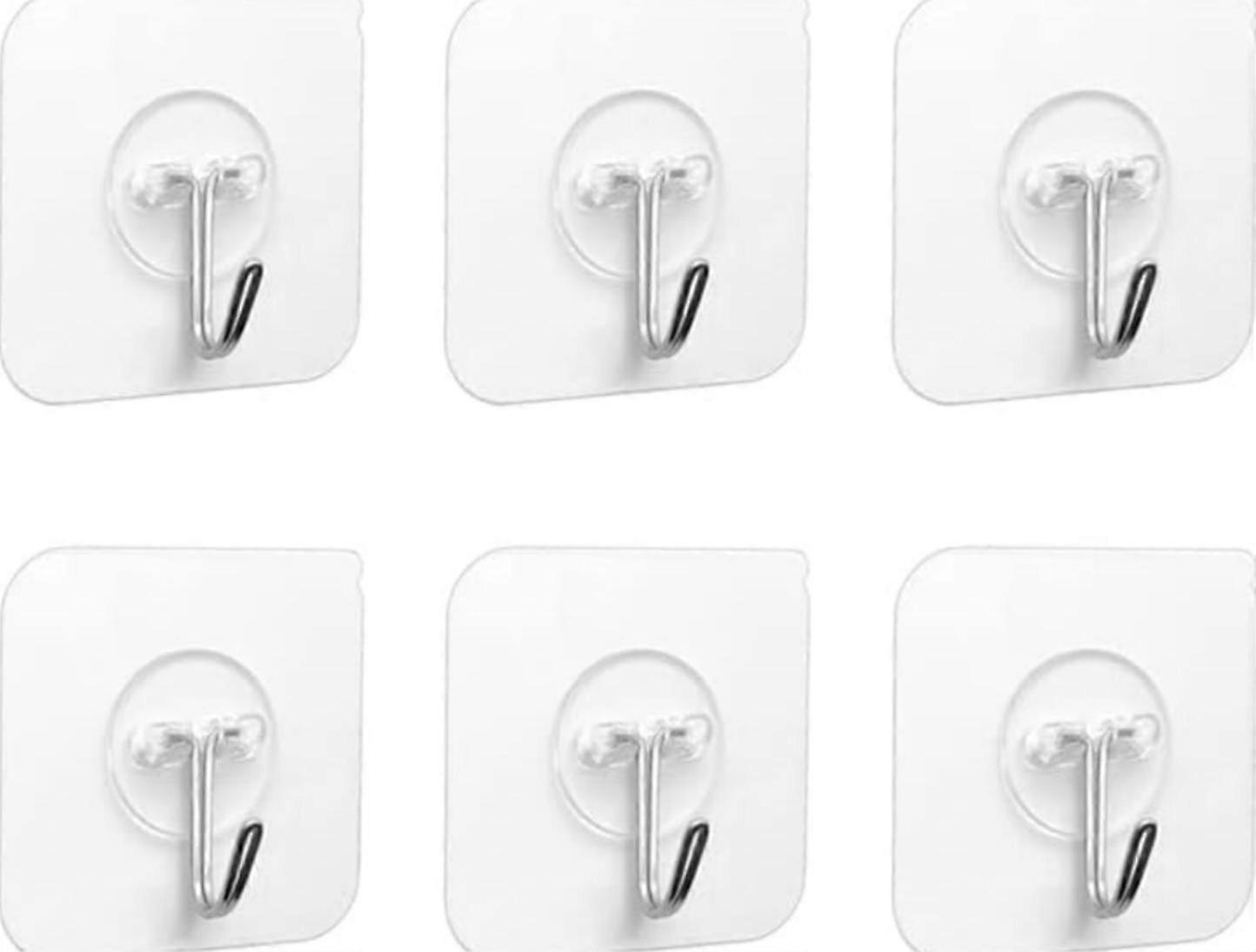 Hook sticky hook -6 self-stick transparent viscosity hook