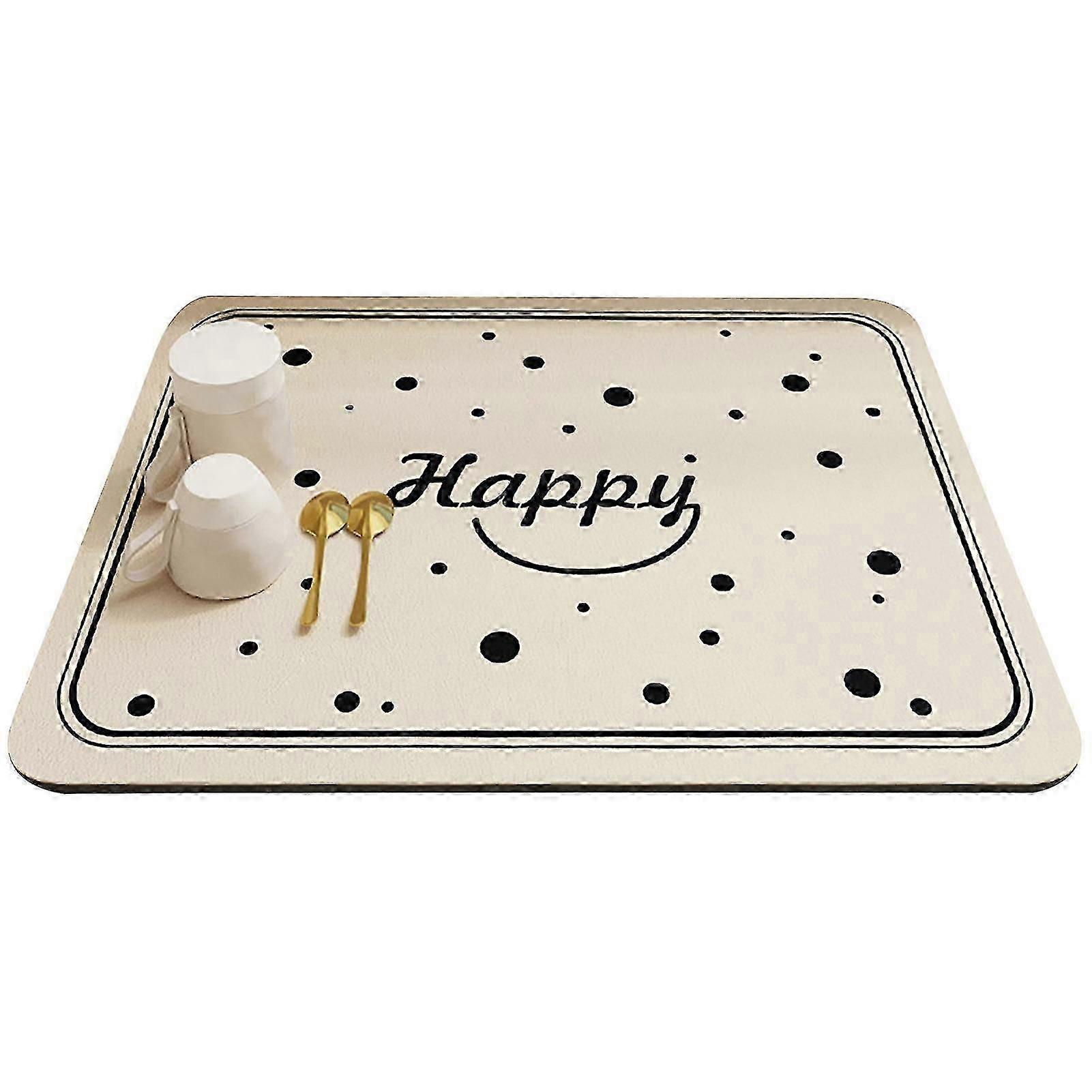 Table Drain Pad Exquisite Pattern Oil-proof Super Soft Quickly Absorbent Extra-large Decorative Diatomite Dish Drying Mat Kitchen Dinnerware Place-mat