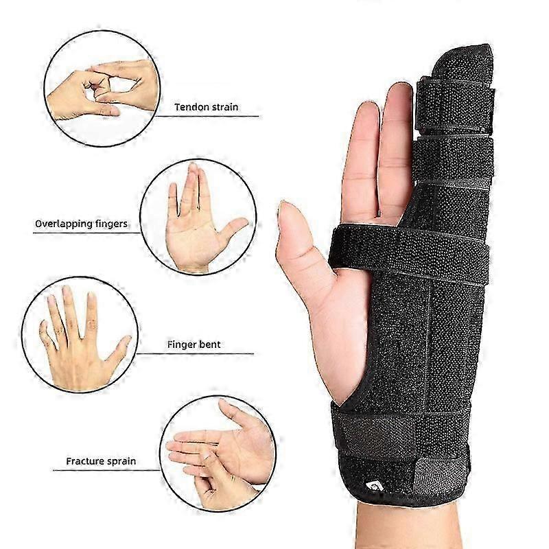 Left and Right Universal - Small/med Finger Splint Hand Brace Pink Finger Splint For Boxer Frames, Broken Ring, Little Finger Cast, Trigger Finger Imm