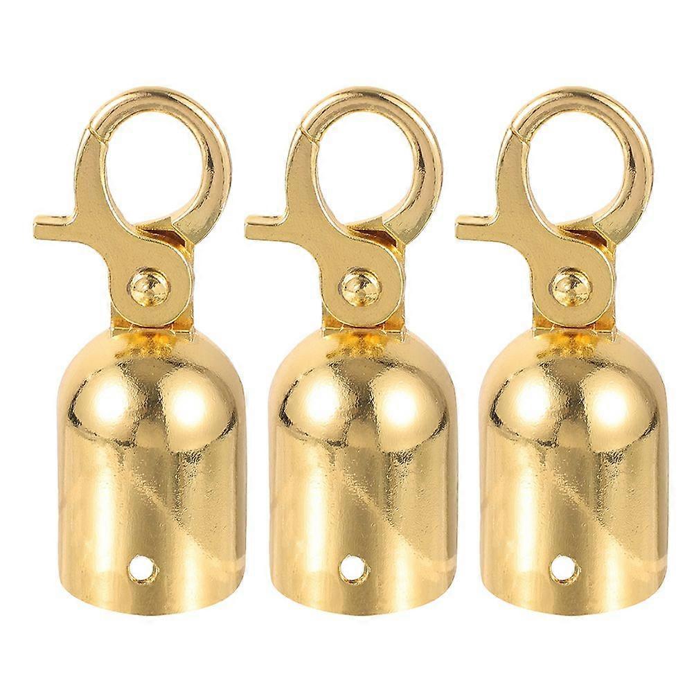 3pcs Rope End Stop Handrails Cord Locks Post Queue Rope Ends Crowd Control Barriers Snap Rope Fittings Hooks Stanchion Rope Hooks Crowd Control Rope E