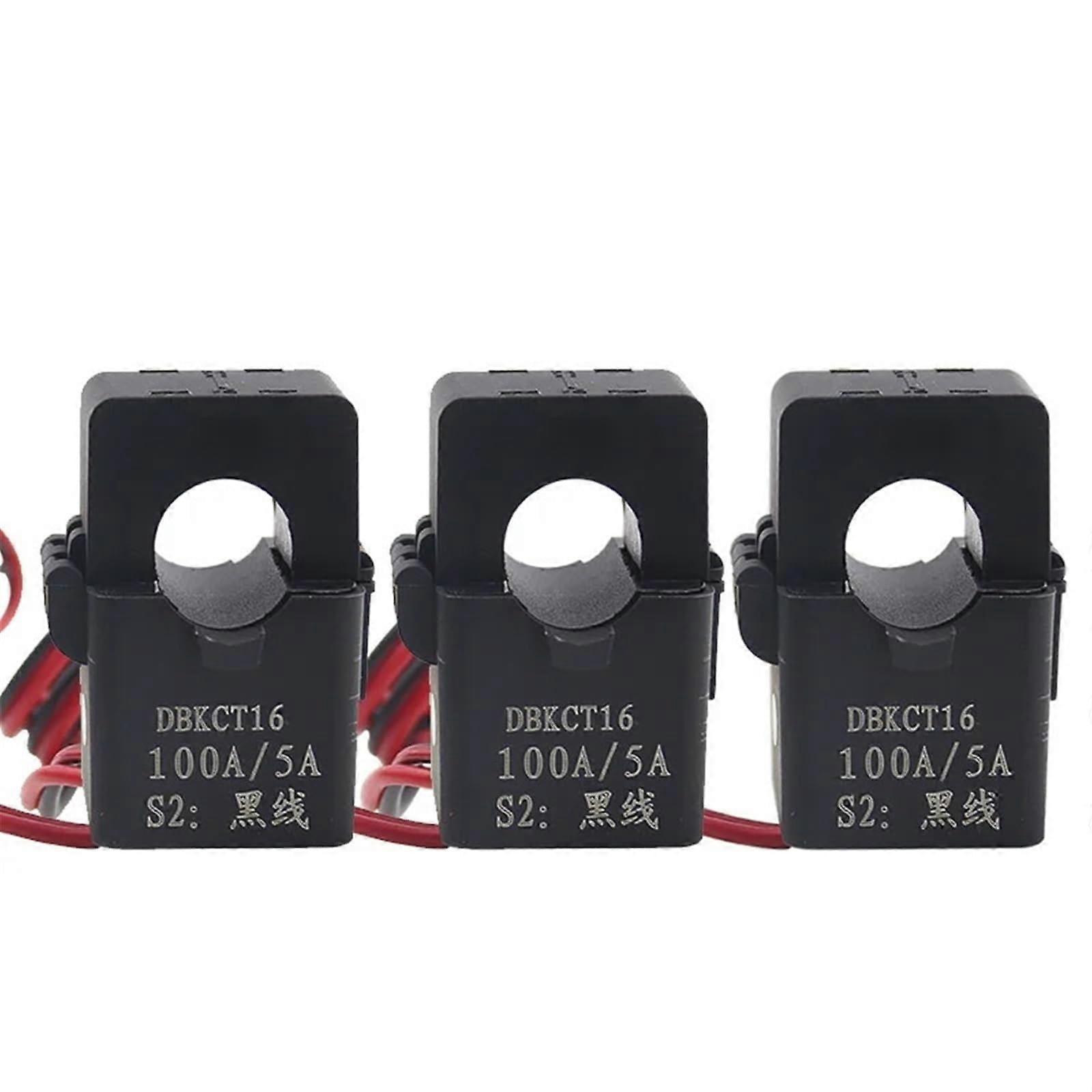 3PCS Open Type Current Transformer mini KCT16 Open Type Current Transformer 50A100A 150A 200A CT Button Type(3PCS 150A 5A)