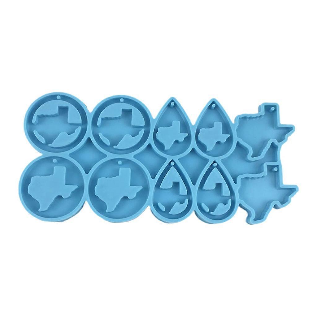 Earrings Epoxy Resin Mold Ear Studs Dangle Casting Silicone Mould DIY Craft Tool Multicolor